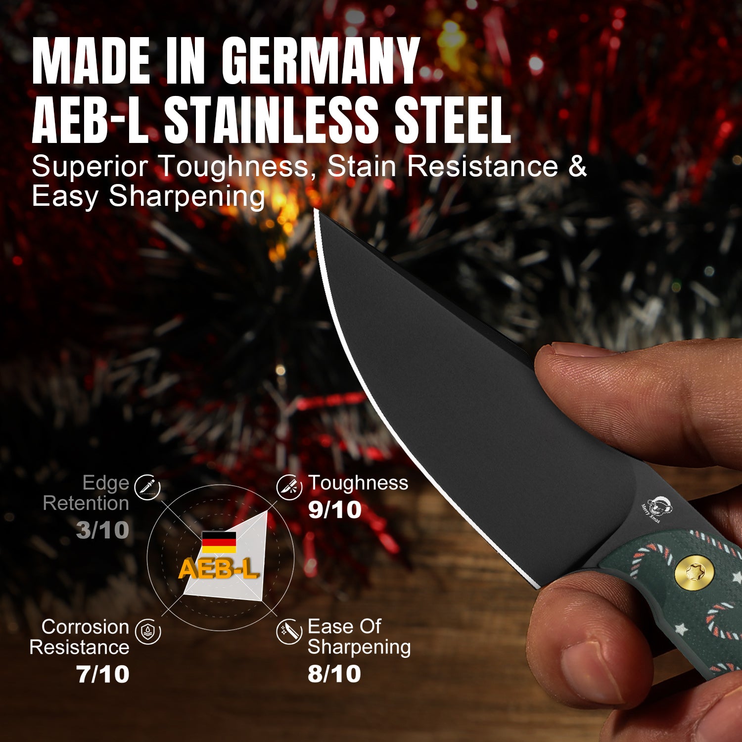 Christmas Series | Mini Harpoon | AEB-L | G10 | 1040SMC1 | Limited Edition