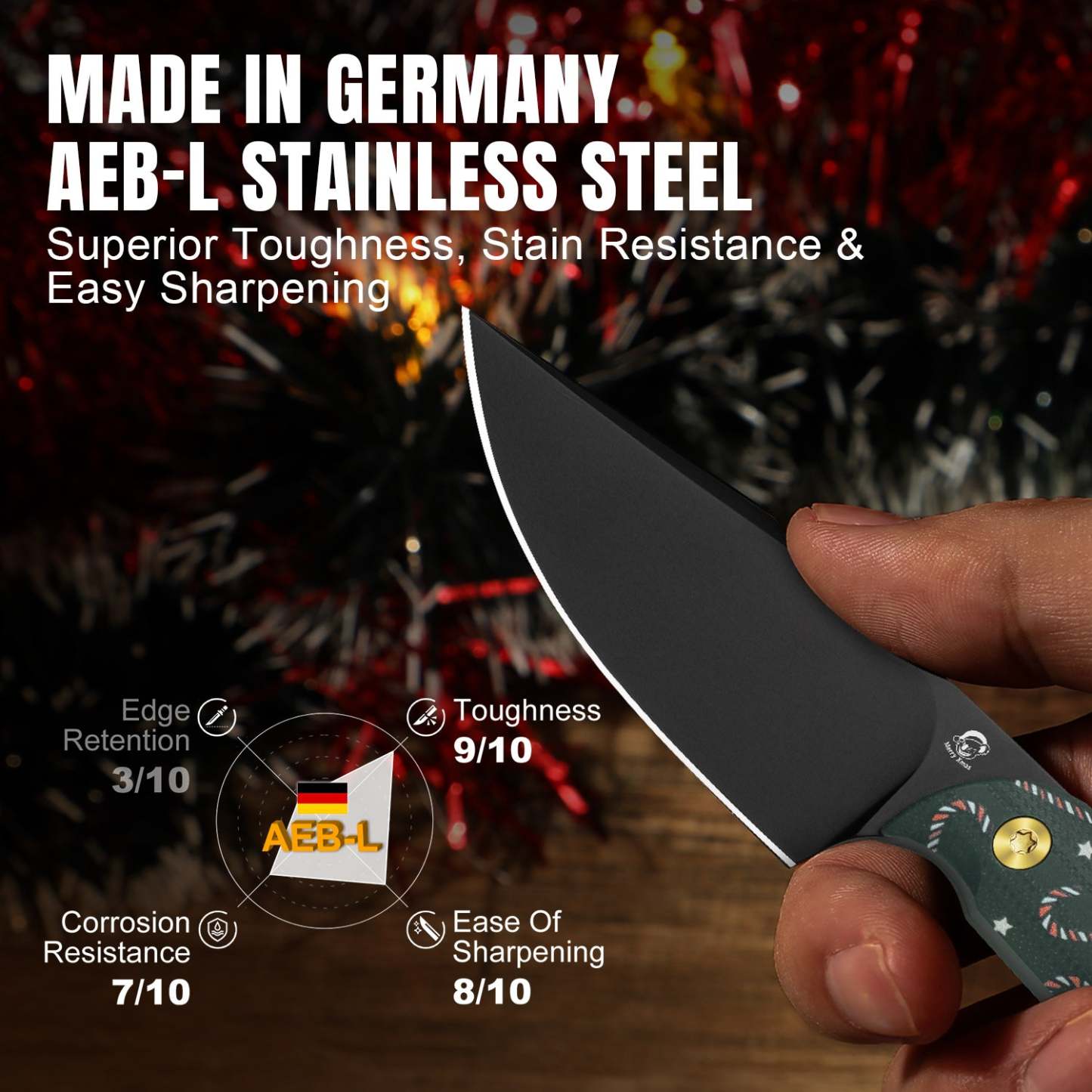 Christmas Series | Mini Harpoon | AEB-L | G10 | 1040SMC1 | Limited Edition