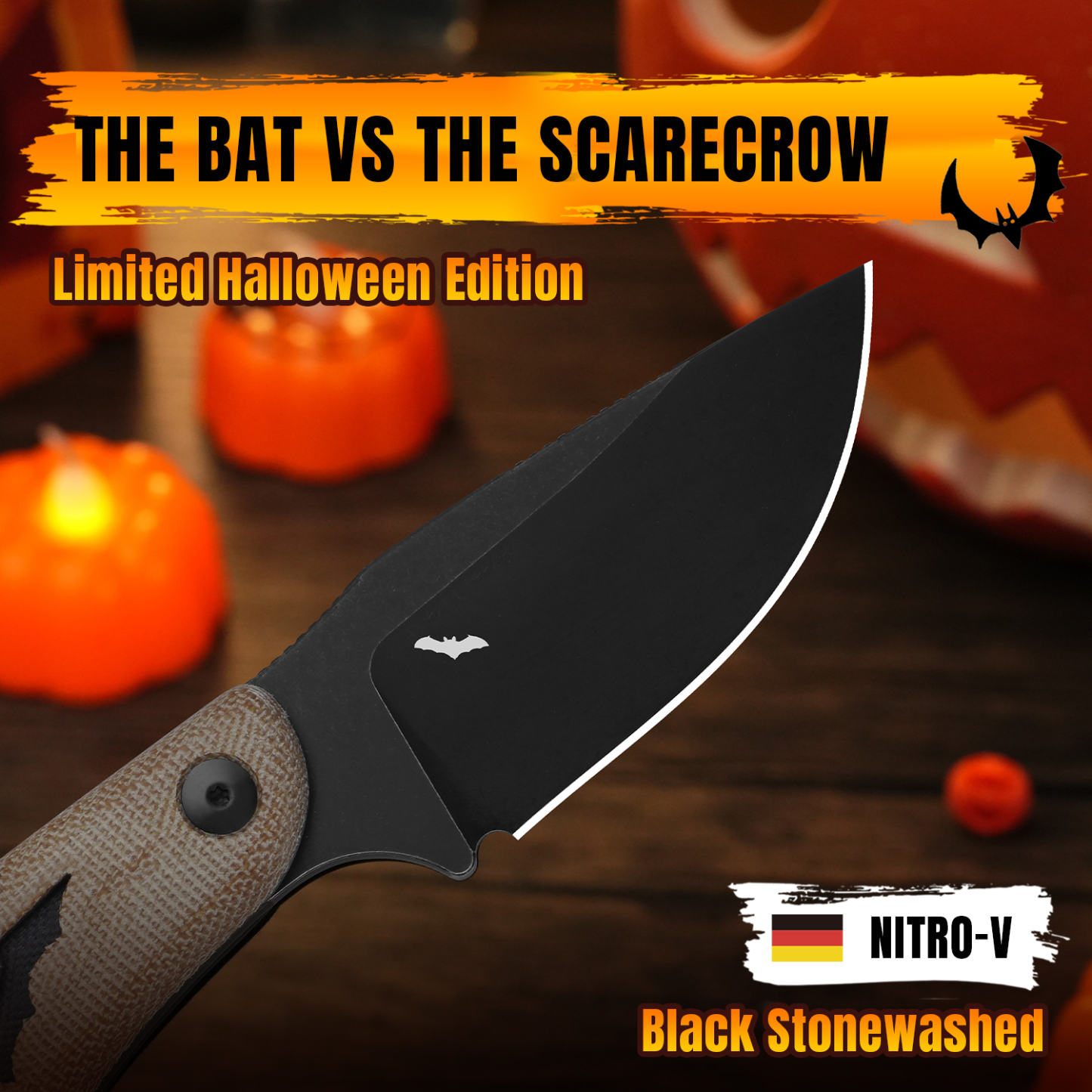 Halloween Series | Hare | Nitro-V | Micarta & G10 | 1077HW1 | Limited Edition