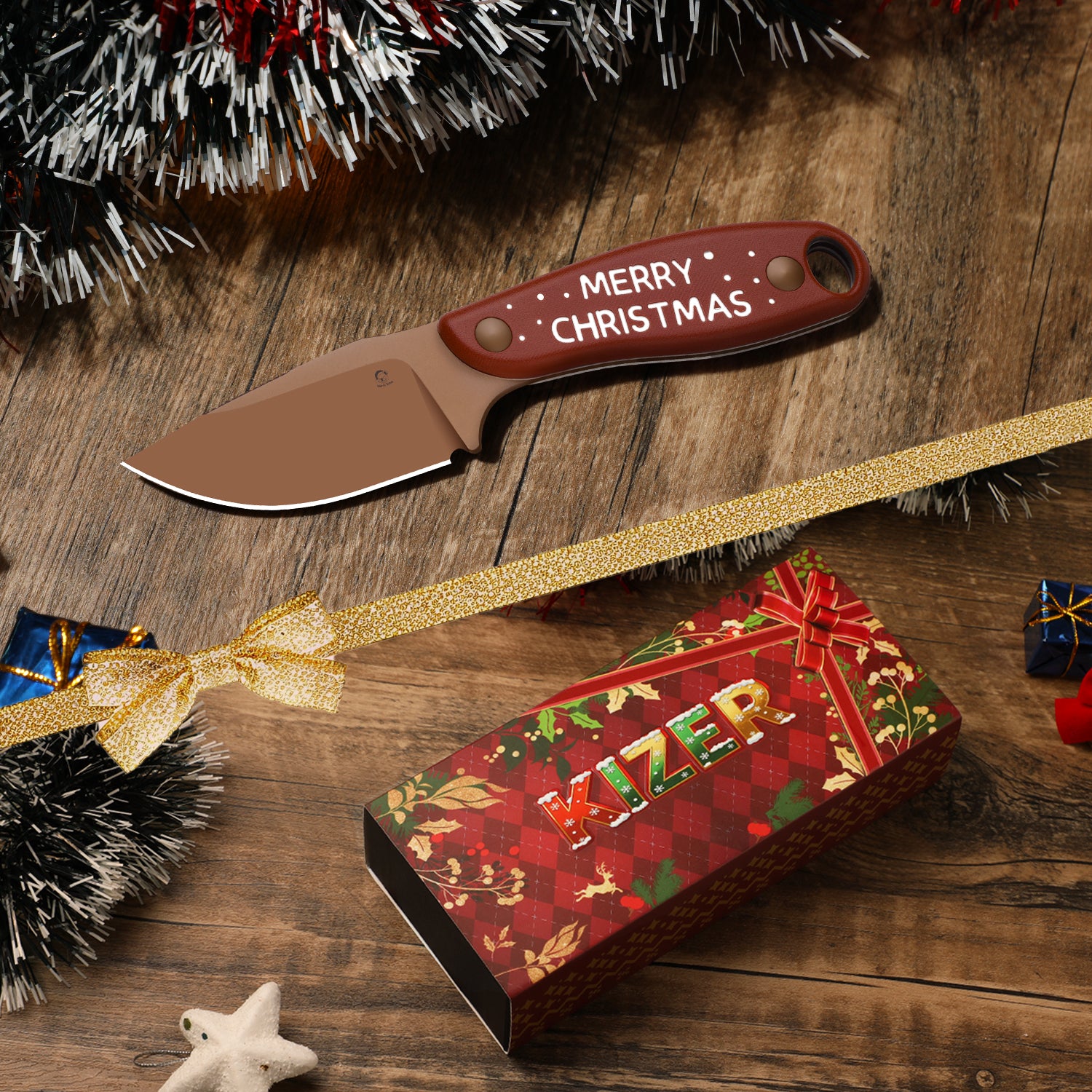 Christmas Series | HARE | D2 | Micarta & G10 | 1077MC1 | Limited Edition