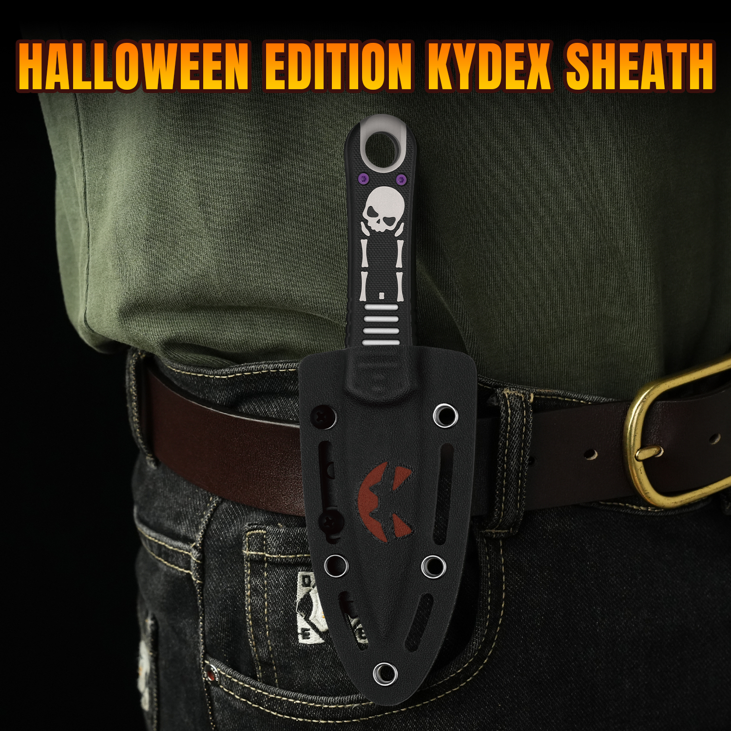 Halloween Series | Hidden Agenda | AEB-L | Aluminum & G10 Skull Handle | 1083HW1 | Limited Edition