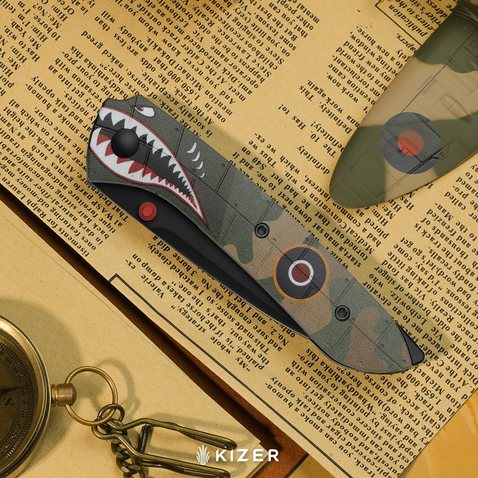 Spitfire Supermarine Edition | Matte PVD | S35VN | Drop Point