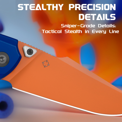 Nostalgia Play Series | Feweed | S35VN | Blue & Orange Handle | Ki3694A8