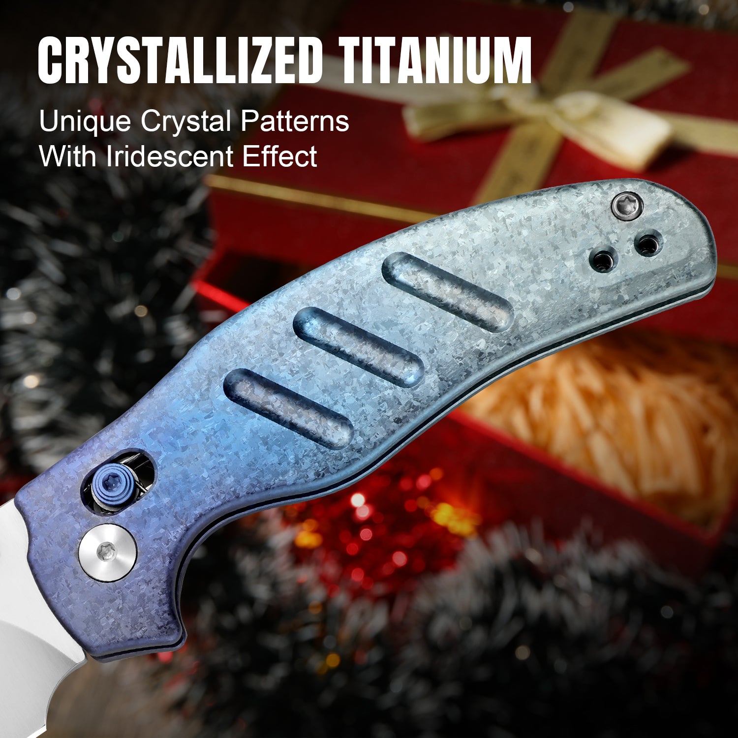 Christmas Series | Sheepdog C01C 2.9 | S45VN | Crystallized Titanium |Clutch Lock | Ki3488.2MC1 | Limited Edition