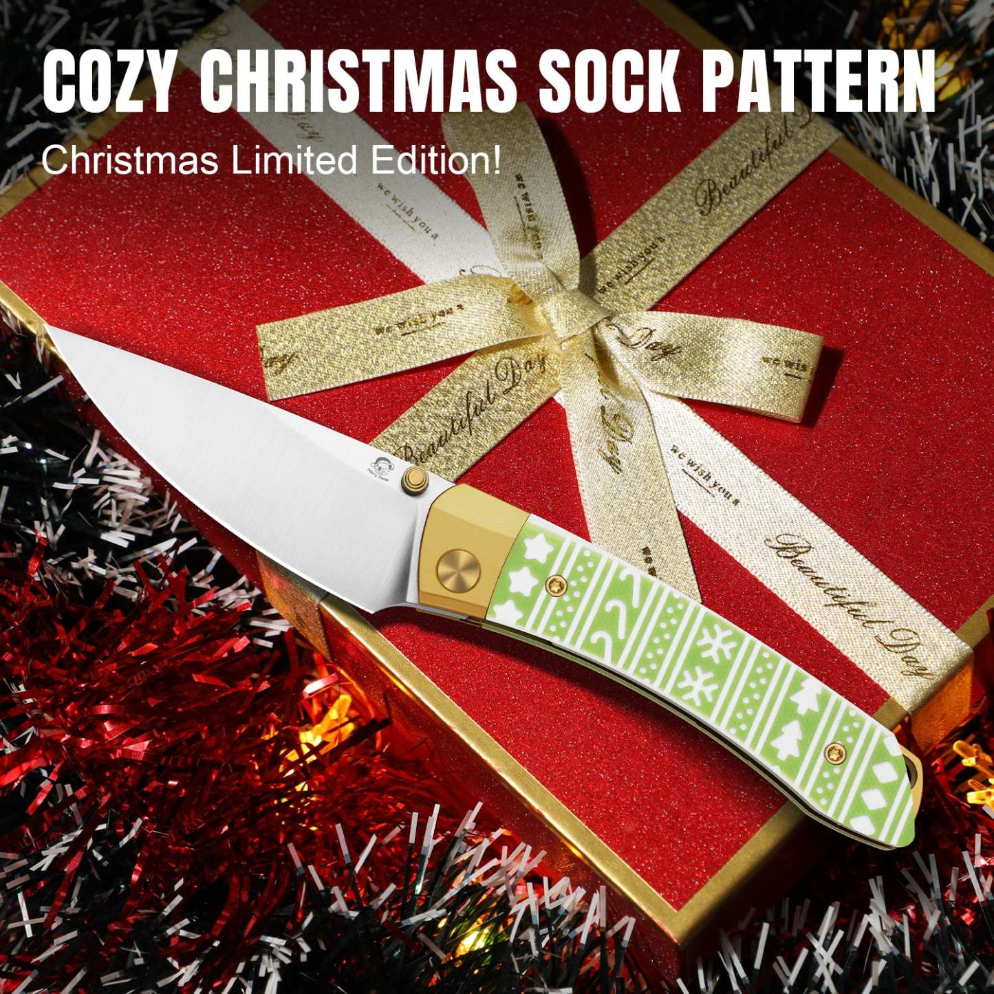 Christmas Series | Mini MoMo | S45VN | Aluminum &a G10 | Ki3663MC1 | Limited Edition