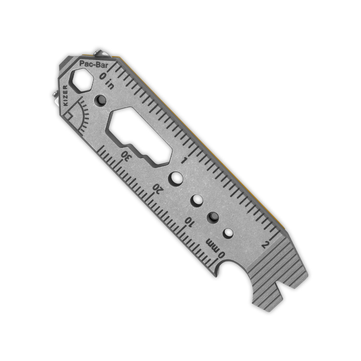 Kizer Titanium & G10 EDC Multi-Functional Tools Yellow Pac-Bar