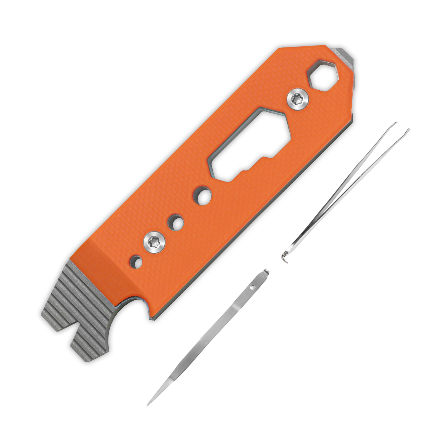 Kizer Titanium & G10 EDC Multi-Functional Tools Orange Pac-Bar T122A3