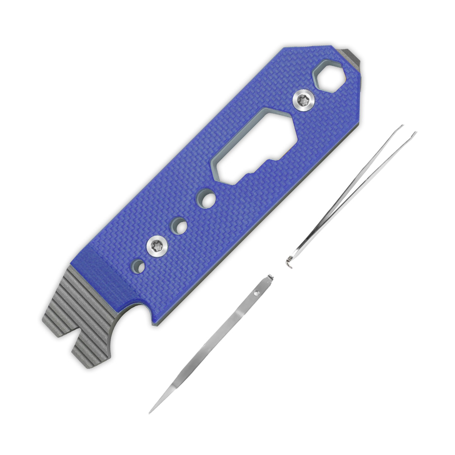 Kizer Titanium & G10 EDC Multi-Functional Tools Blue Pac-Bar T122A4