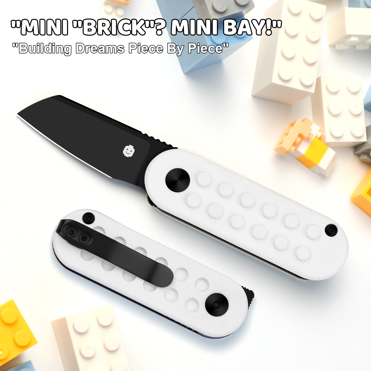 Nostalgia Play Series | Mini Bay | 14C28N | White Brick G10 Handle | V2583A5