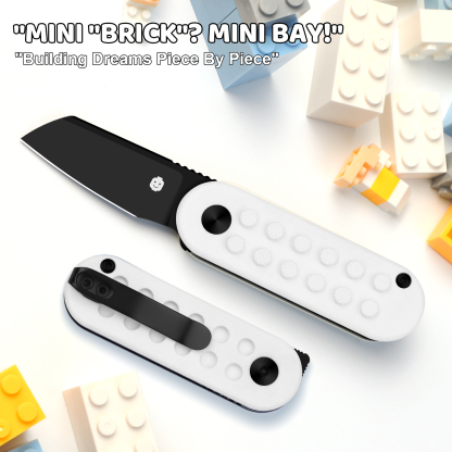 Nostalgia Play Series | Mini Bay | 14C28N | White Brick G10 Handle | V2583A5