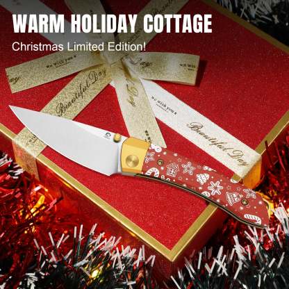 Christmas Series | Mini MoMo | Nitro-V | Aluminum & Micarta | V3663MC1 | Limited Edition