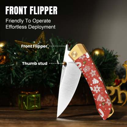 Christmas Series | Mini MoMo | Nitro-V | Aluminum & Micarta | V3663MC1 | Limited Edition