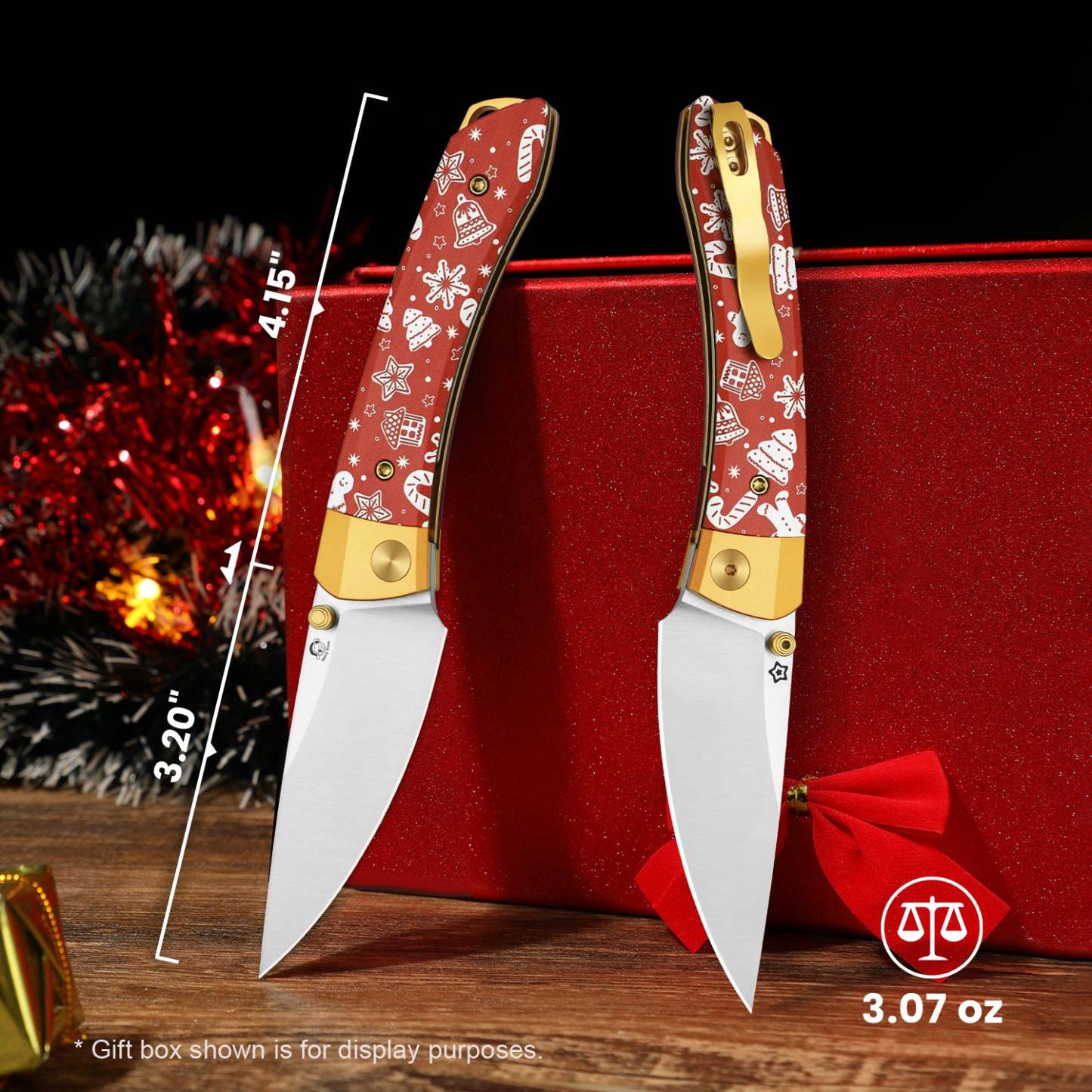 Christmas Series | Mini MoMo | Nitro-V | Aluminum & Micarta | V3663MC1 | Limited Edition