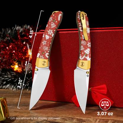 Christmas Series | Mini MoMo | Nitro-V | Aluminum & Micarta | V3663MC1 | Limited Edition