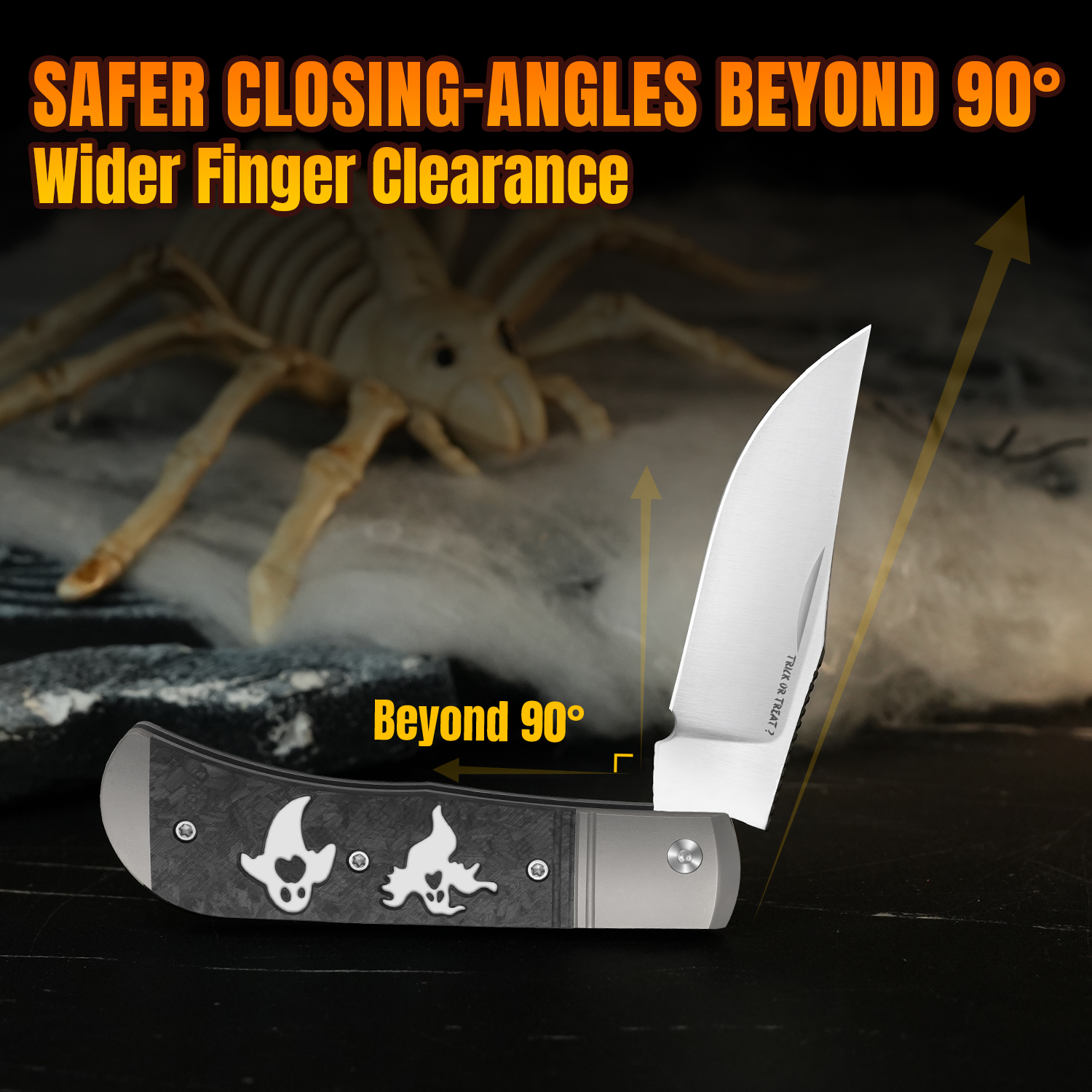 Halloween Series | Trestle | 14C28N | Titanium & Carbon Fiber | V3761HW1 | Limited Edition