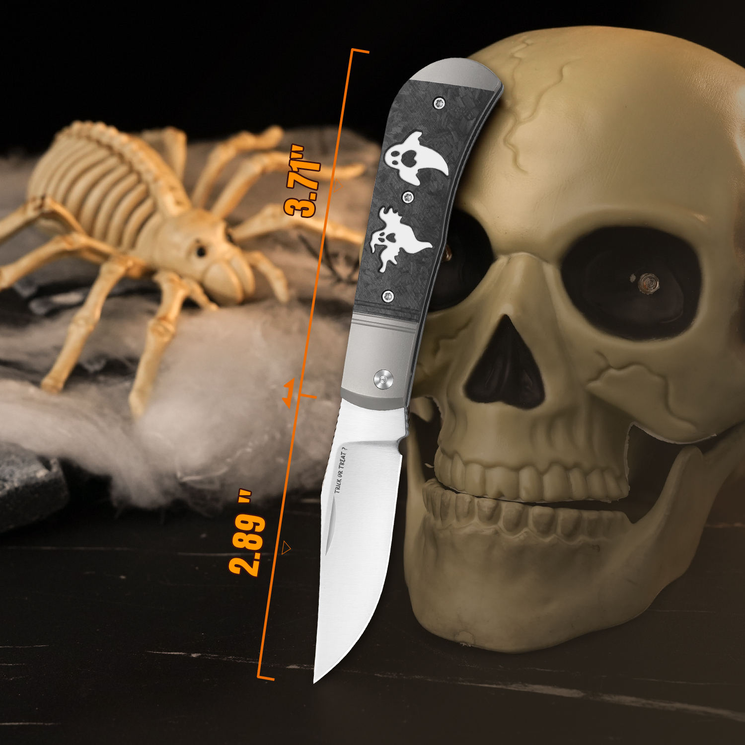 Halloween Series | Trestle | 14C28N | Titanium & Carbon Fiber | V3761HW1 | Limited Edition