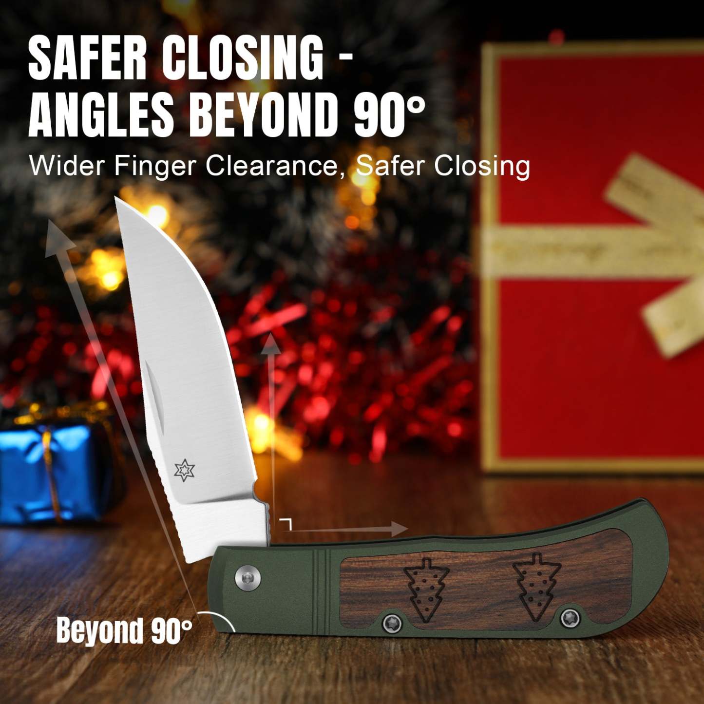 Christmas Series | Trestle | S45VN | Aluminum & Mkuruti Wood | Ki3761MC1 | Limited Edition