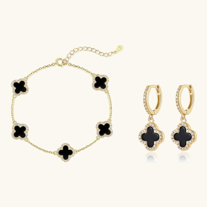 Klee 2-teiliges Set: Armband und Creolen