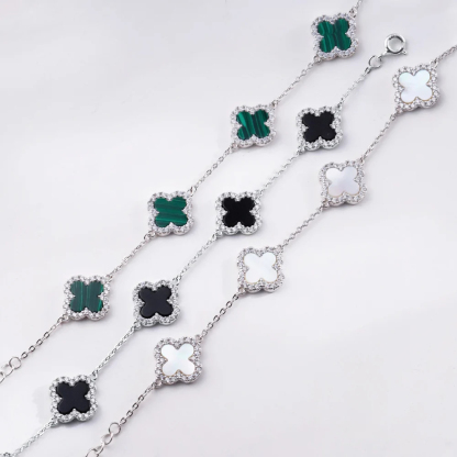 Klee 2-teiliges Set: Armband und Creolen