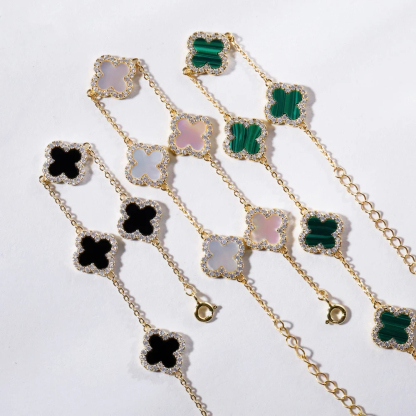 Klee 2-teiliges Set: Armband und Creolen