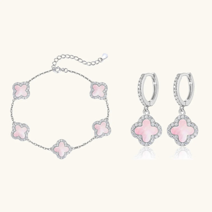 Klee 2-teiliges Set: Armband und Creolen