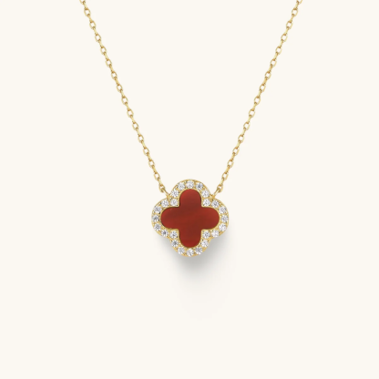 Klee Diamant Halskette