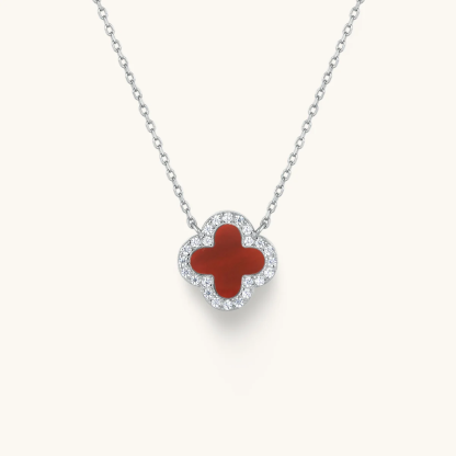 Klee Diamant Halskette