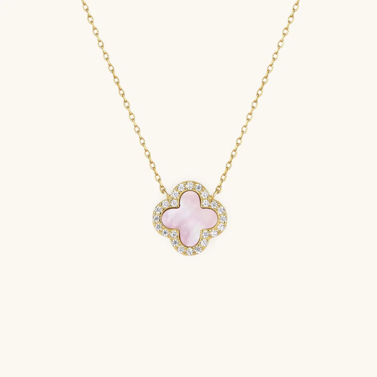 Klee Diamant Halskette
