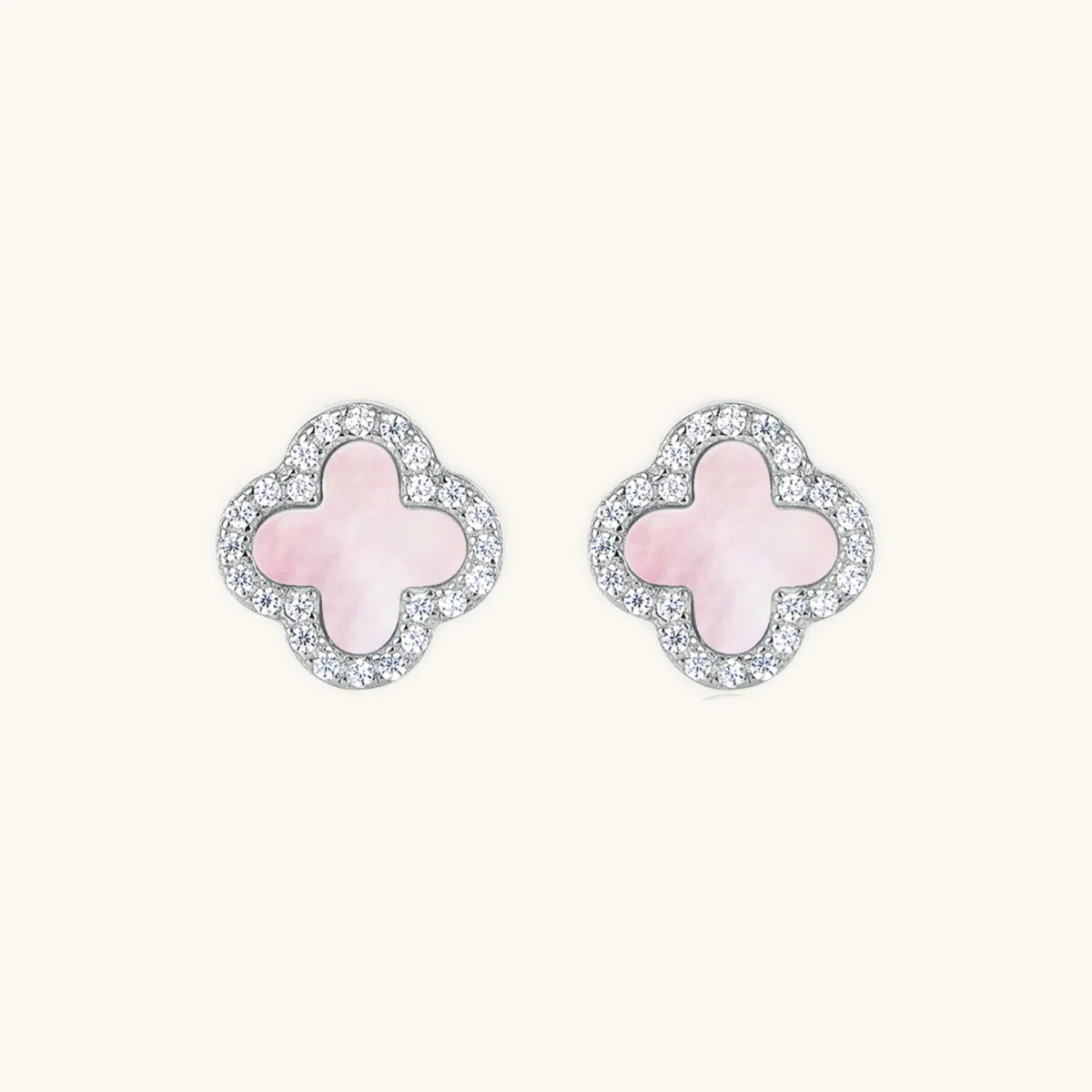 Kleeblatt Diamant Ohrringe