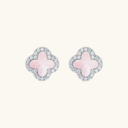 Kleeblatt Diamant Ohrringe
