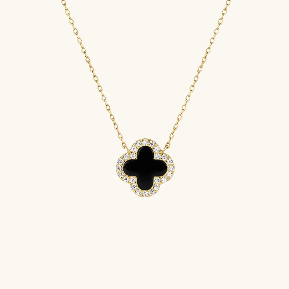 Klee Diamant Halskette