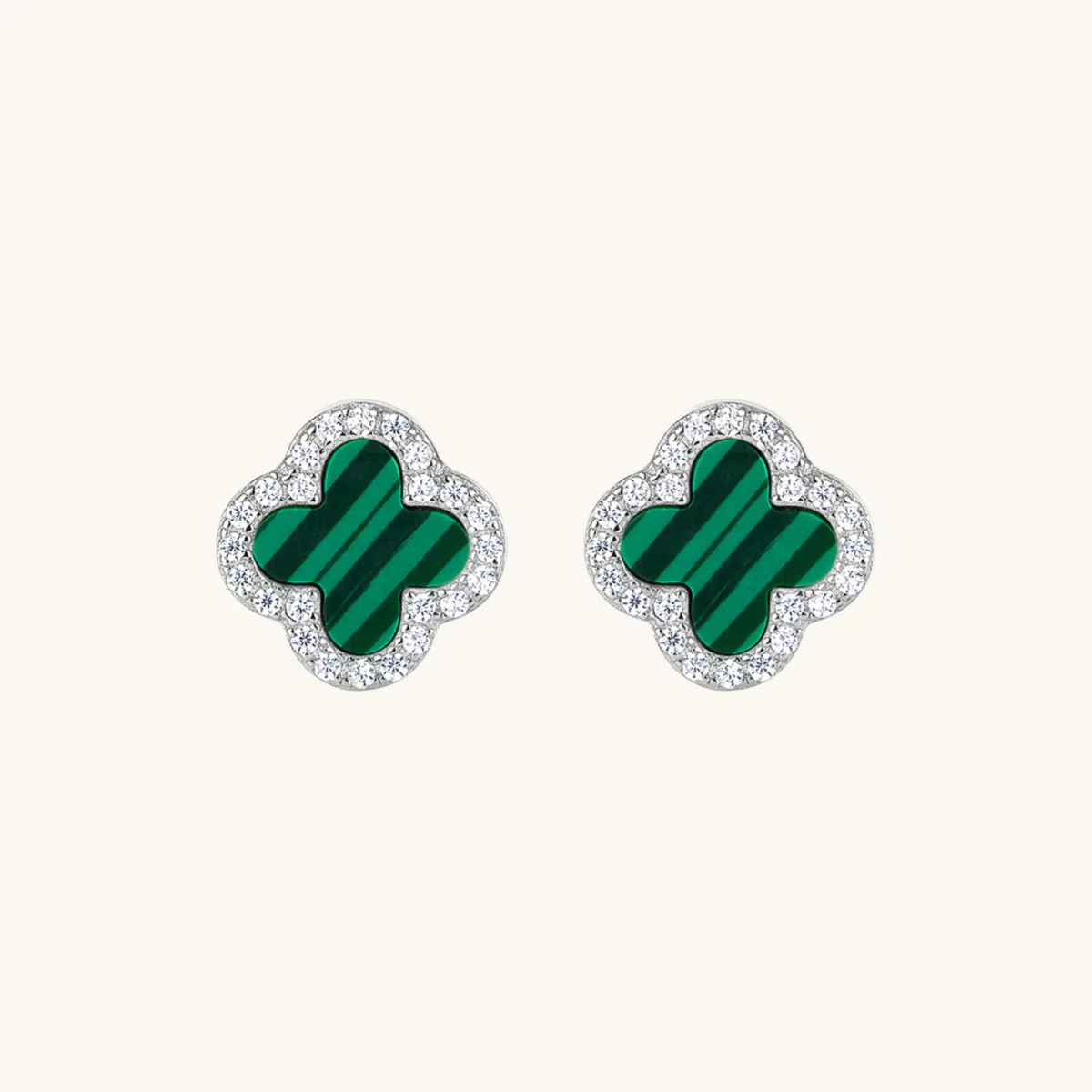 Kleeblatt Diamant Ohrringe