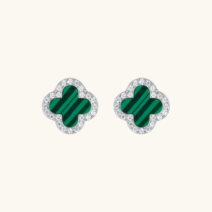 Kleeblatt Diamant Ohrringe