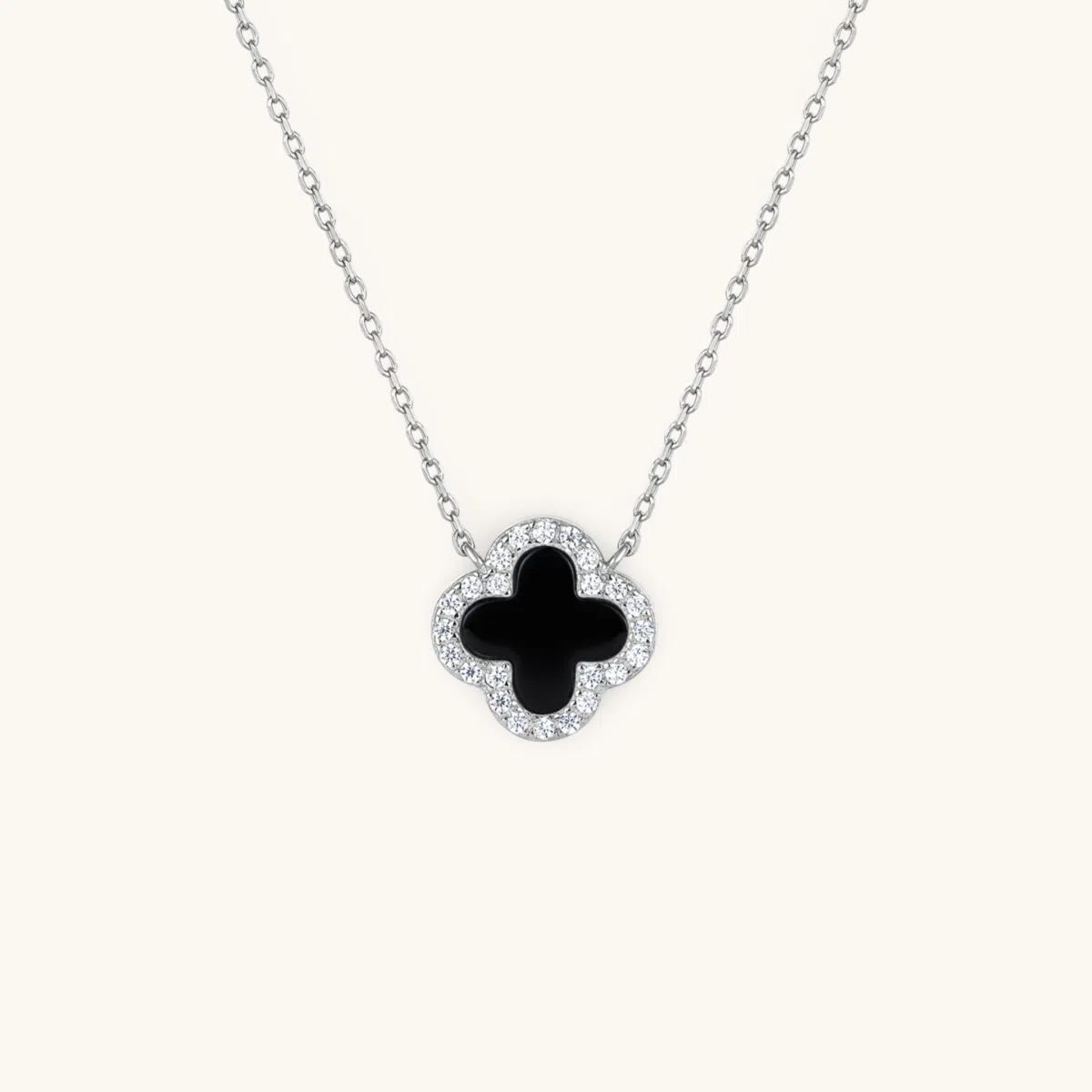 Klee Diamant Halskette