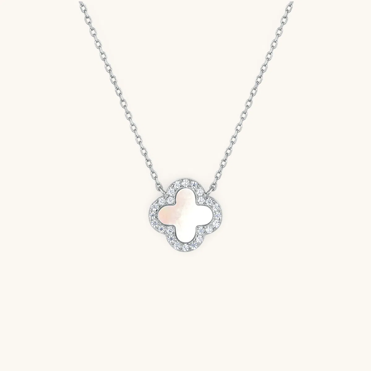 Klee Diamant Halskette