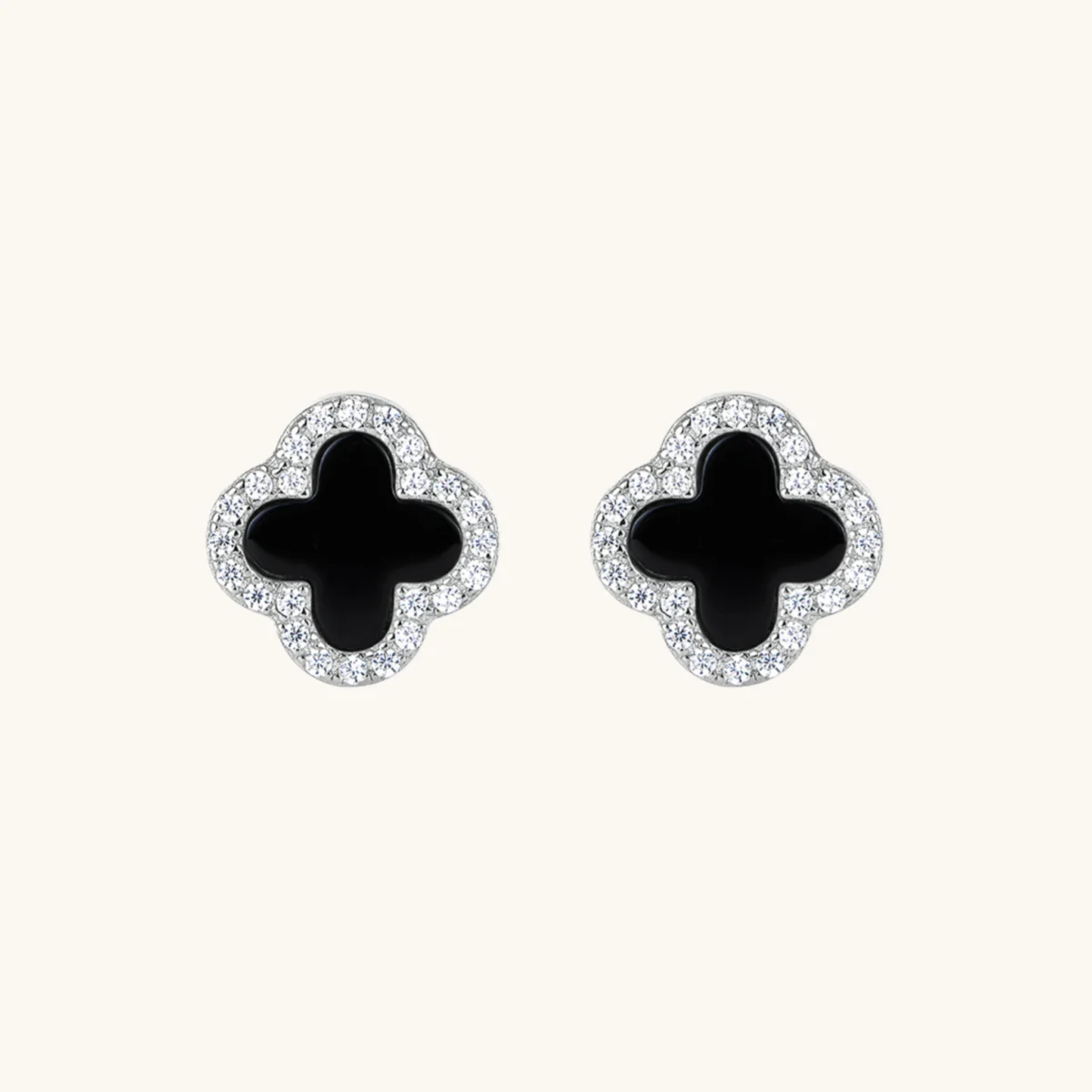Kleeblatt Diamant Ohrringe