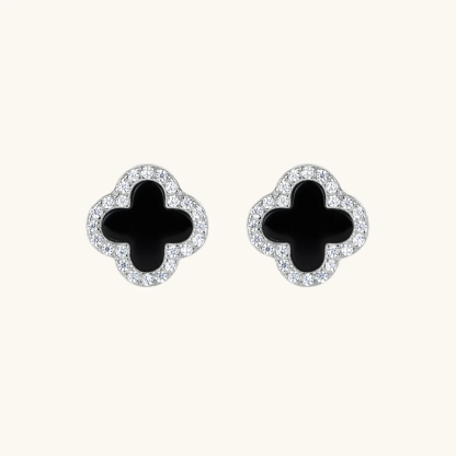 Kleeblatt Diamant Ohrringe