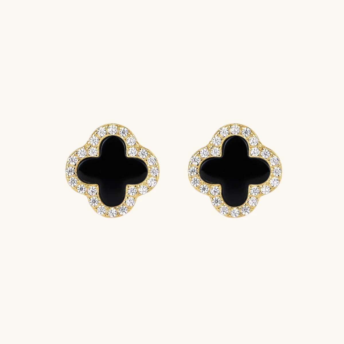 Kleeblatt Diamant Ohrringe