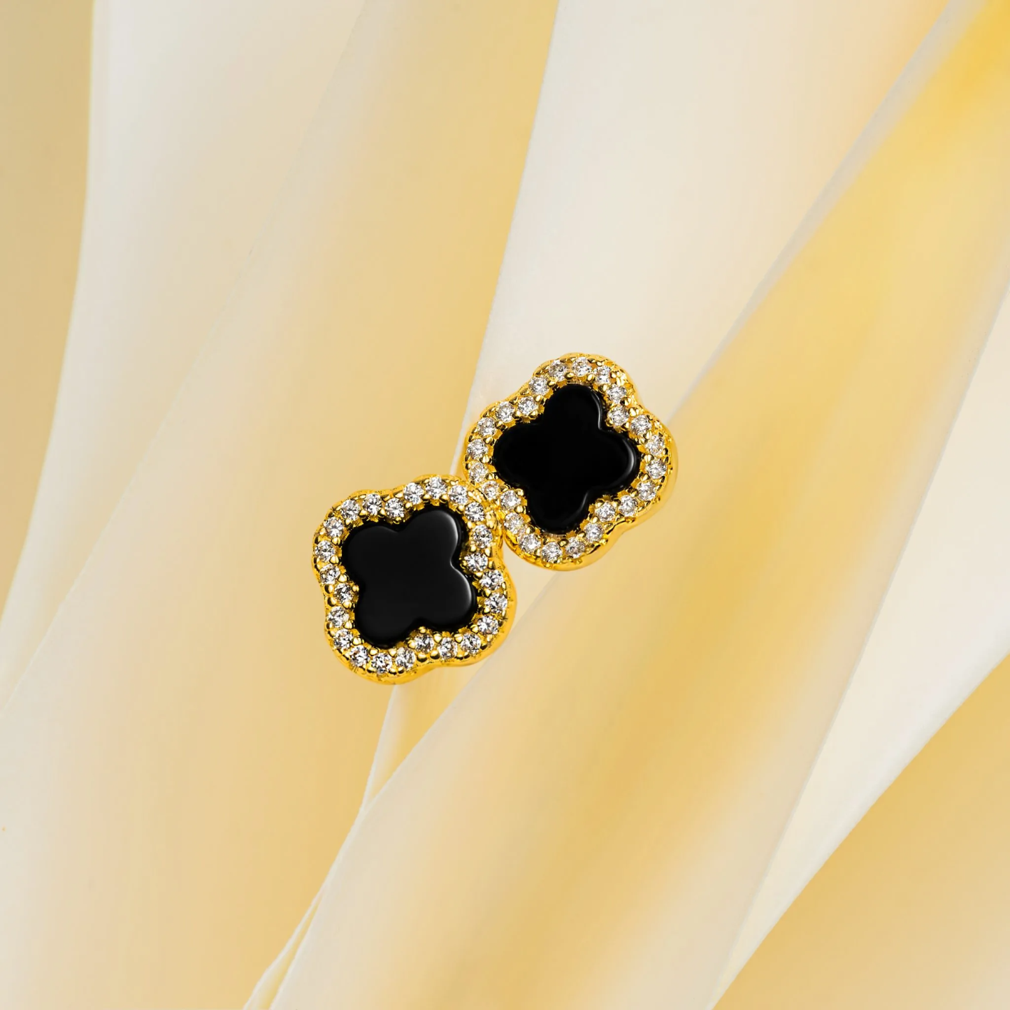 Kleeblatt Diamant Ohrringe