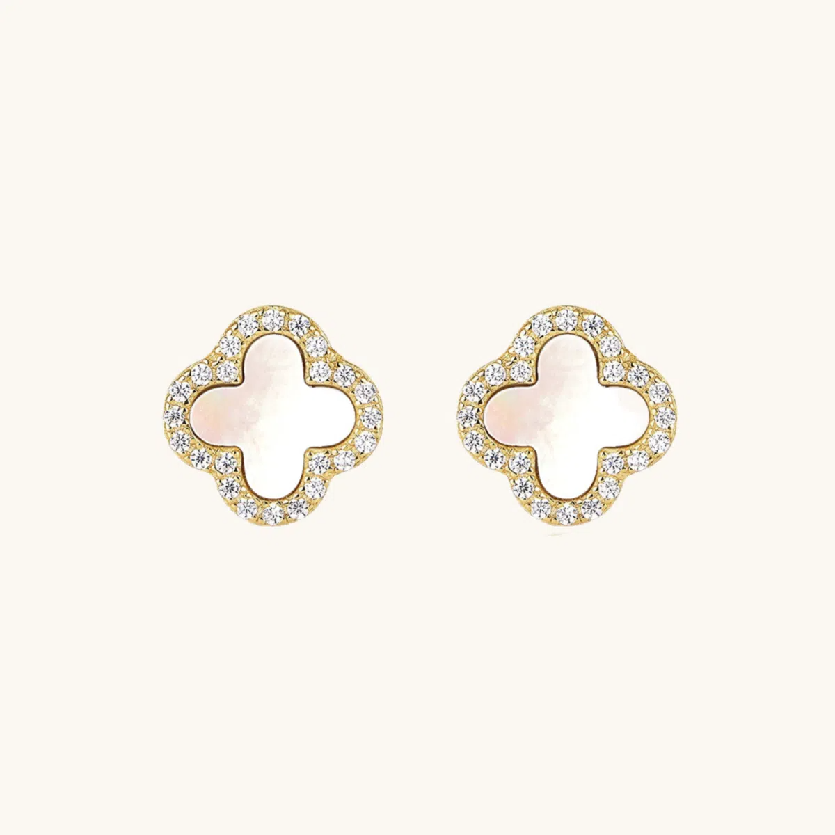 Kleeblatt Diamant Ohrringe