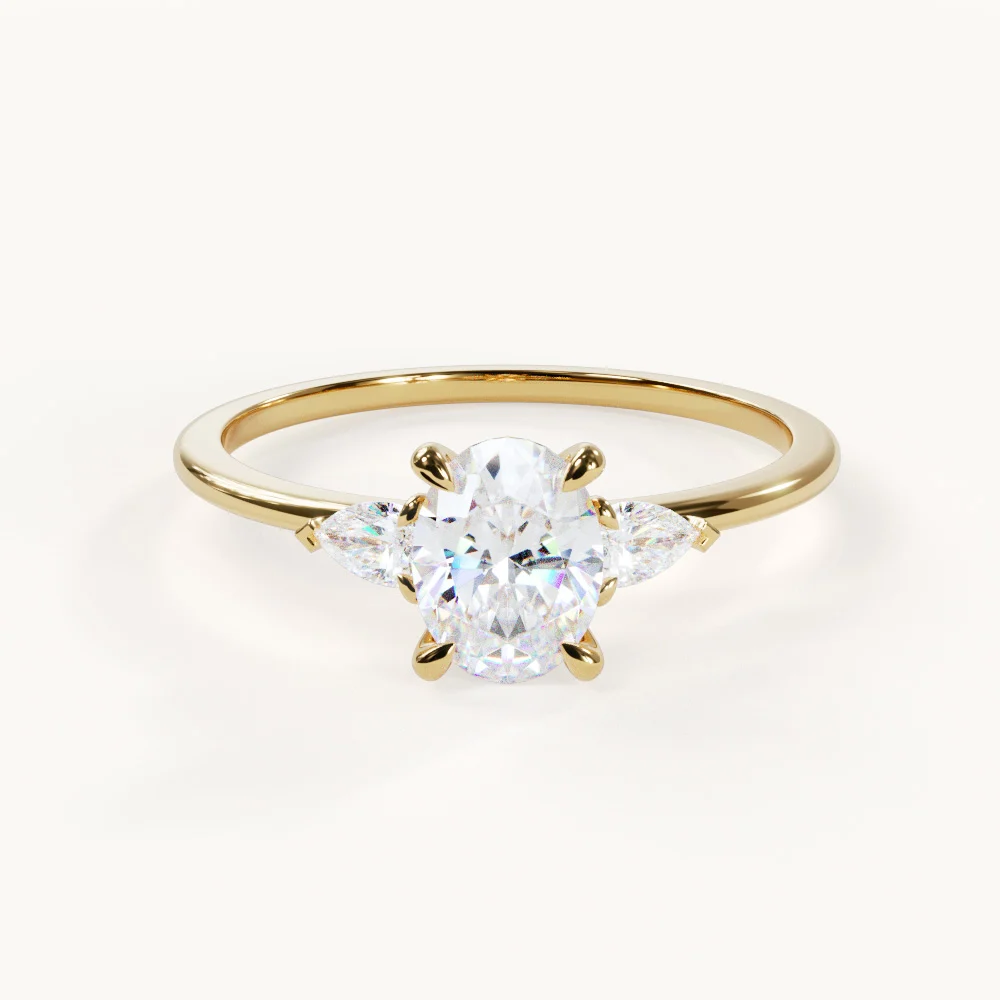 Elégance Trilogie Oval Ring 1 ct.
