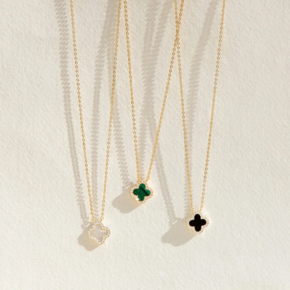 Klee Diamant Halskette