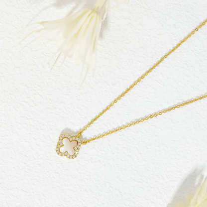 Klee Diamant Halskette