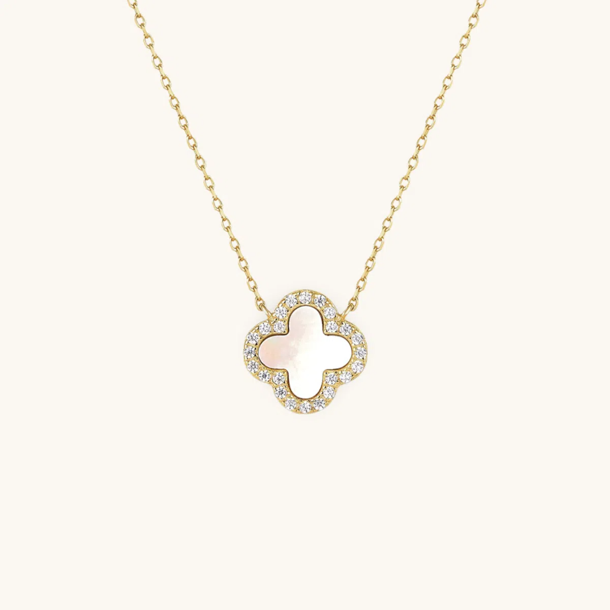 Klee Diamant Halskette