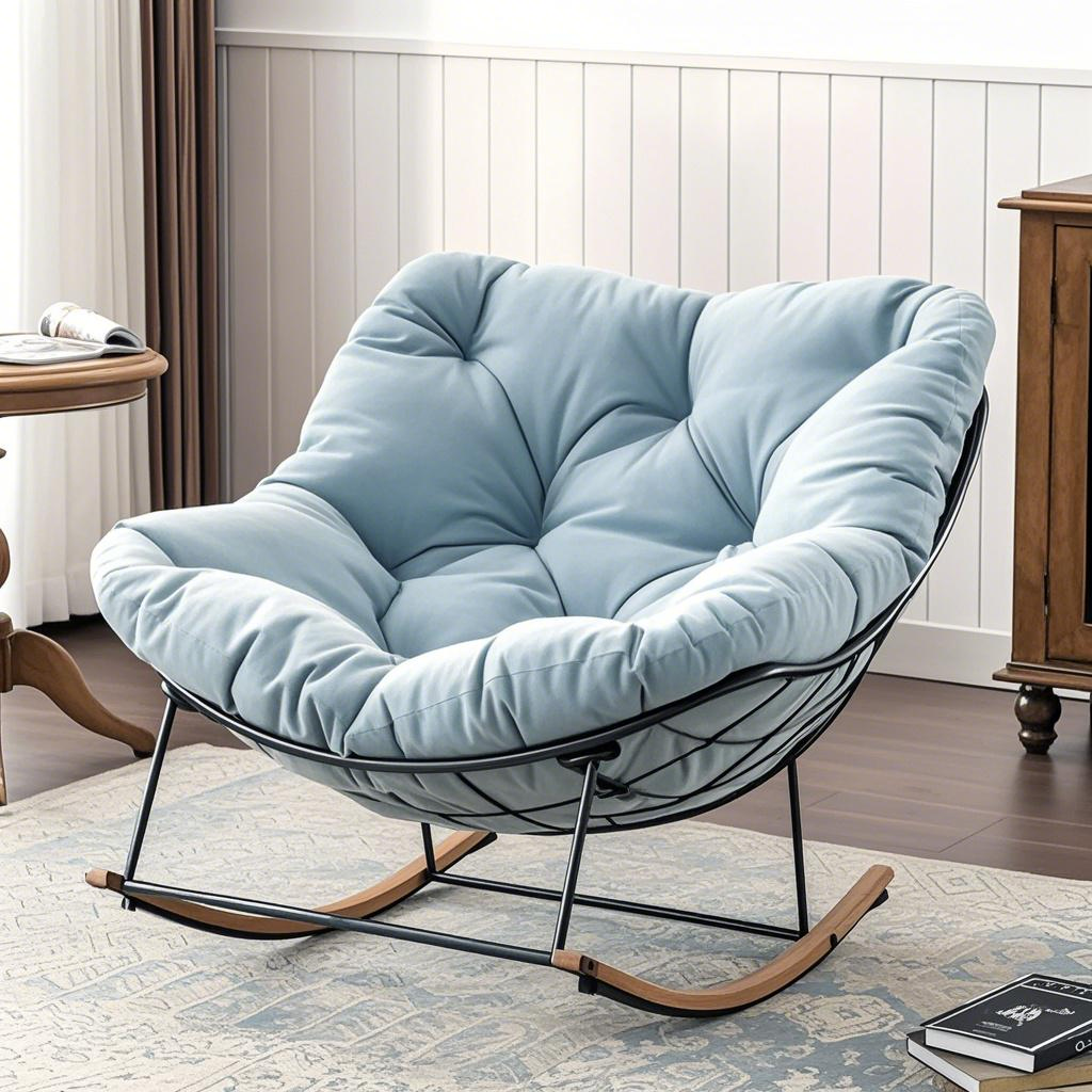 Luxe Rocker 🔥Clearance Sale – Today Only!🔥Patio Oversized Upholstered Rocker Cha