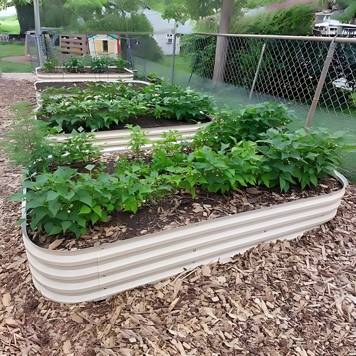 🚨Last Day $19.99🔥💝 Buy 2 Get 2 Free💥12x2x1.3FT Galvanized Metal Garden Planter Box