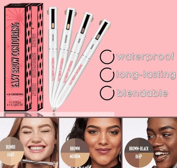 🔥 Hot Sale 50% Off🔥 4-in-1 Brow Contour Highlighter Pen - Master of Dynamic Brow Color 👁️ 🖊️