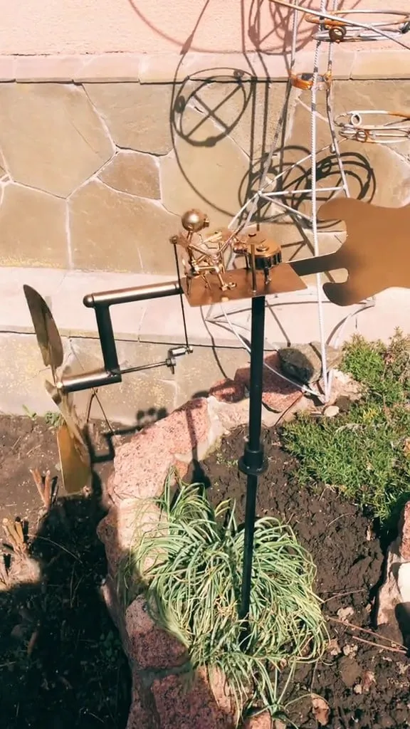 🔥Clearance Sale – Today Only!🔥🥁Handmade Metal Rock Band Windmill