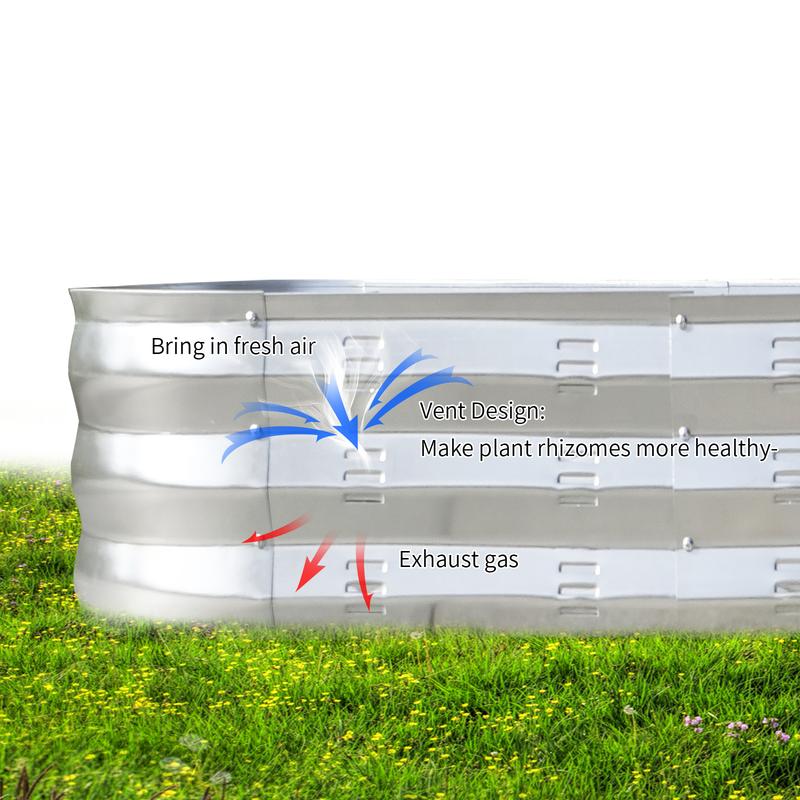 🚨𝗧𝗼𝗱𝗮𝘆'𝘀 𝗦𝗽𝗲𝗰𝗶𝗮𝗹𝘀🔥💝 Buy 2 Get 2 Free💥Galvanized Metal Raised Planter Box