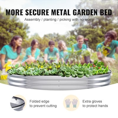 🚨Last Day $19.99🔥💝 Buy 2 Get 2 Free💥12x2x1.3FT Galvanized Metal Garden Planter Box